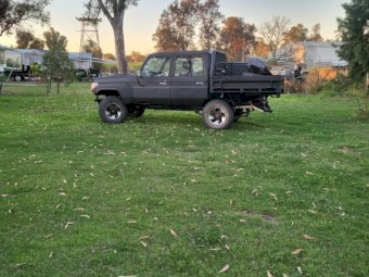 Modified duelcab landcruiser