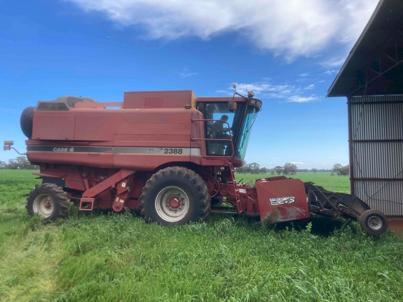 Case 2388 with Pickup and Draper Front