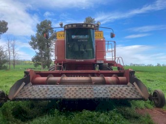 Case 2388 with Pickup and Draper Front