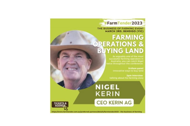 Speaker - Nigel Kerin, Kerin Ag - Buying Land and Funding it & My Farm ...